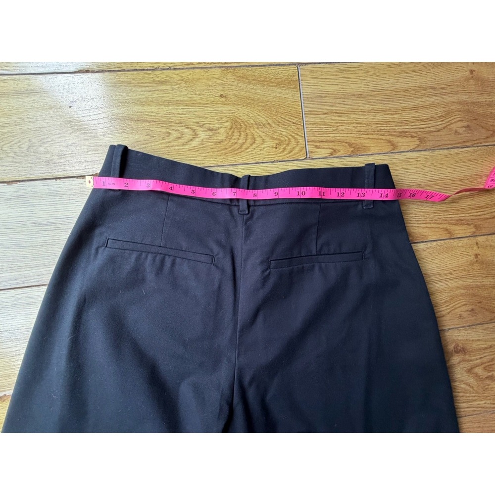 UNIQLO Wide Leg Dress Pants Black M Size 8 High Waisted Trouser Pockets 28–29 in - Picture 8 of 14